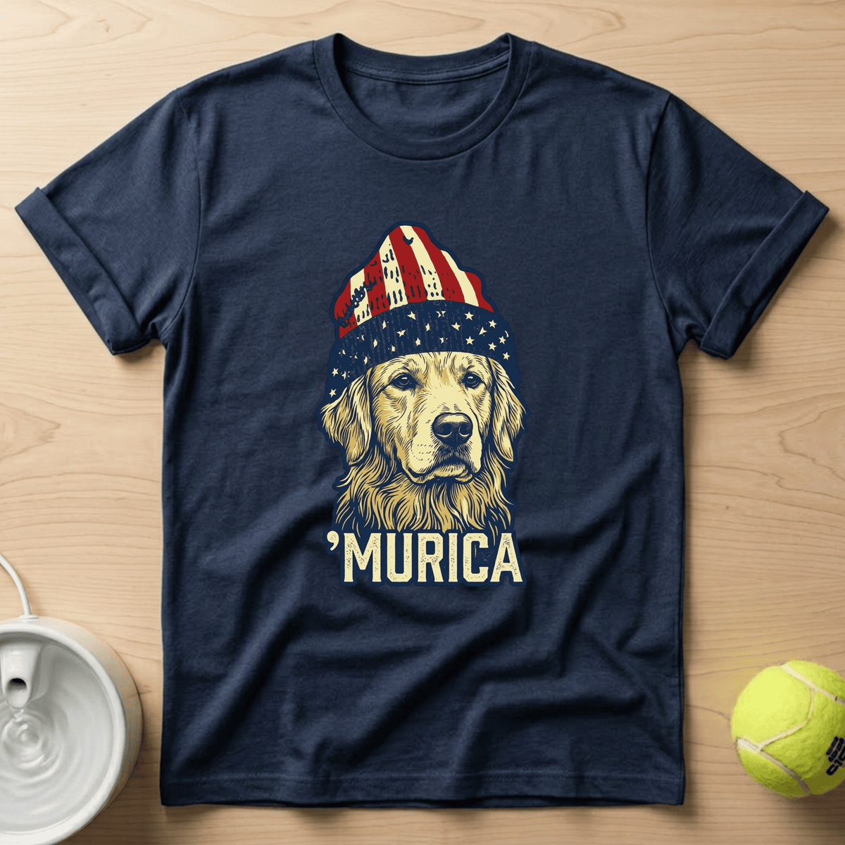 Golden Retriever x Murica - T-Shirt