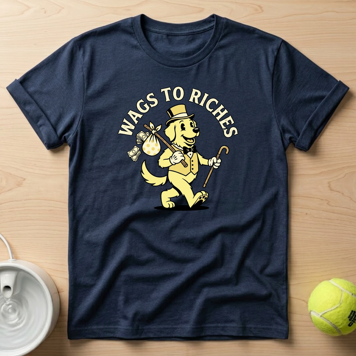Golden Retriever x Wags to Riches - T-Shirt