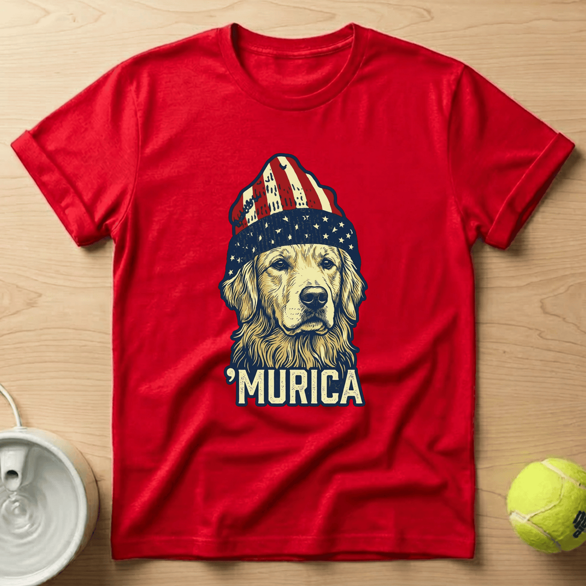 Golden Retriever x Murica - T-Shirt