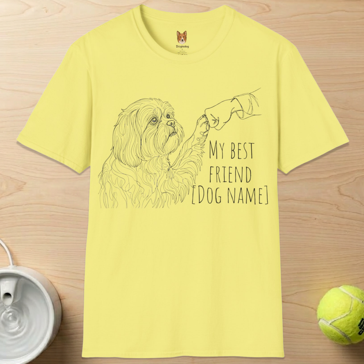 Personalize Shih Tzu x Best Friend Paw Bump- T-Shirt