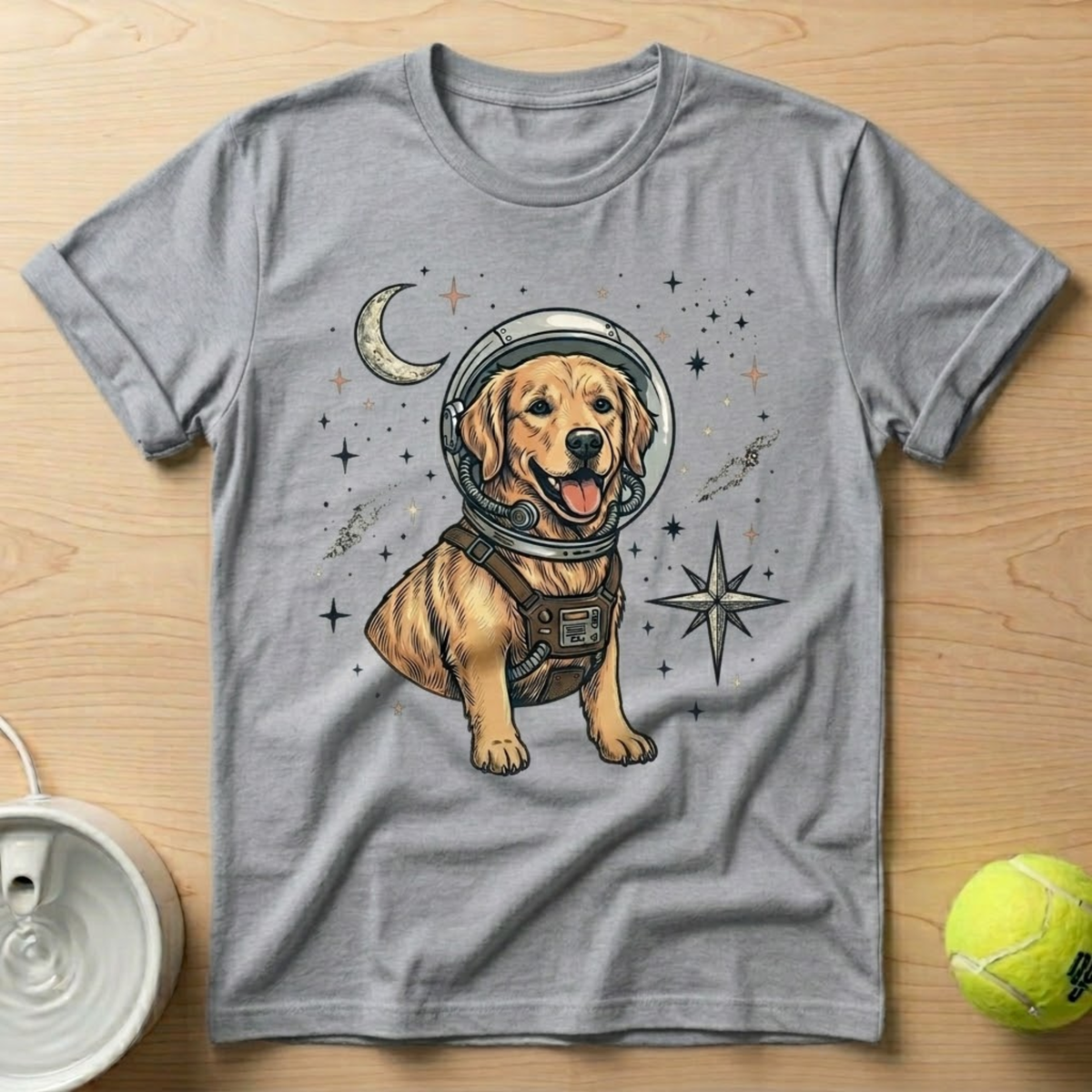 Golden Retriever x Spacedogs - T-Shirt