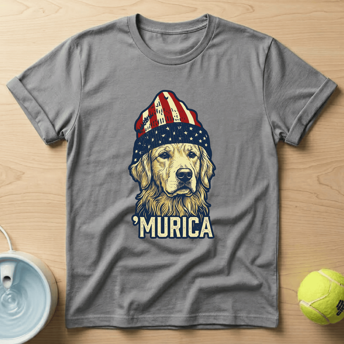 Golden Retriever x Murica - T-Shirt