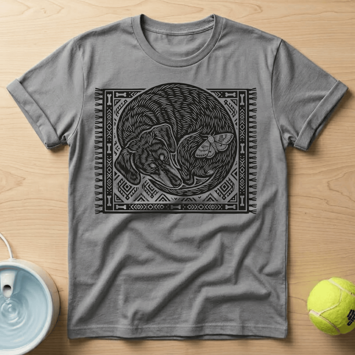 Dachshund x Linocut - T-Shirt