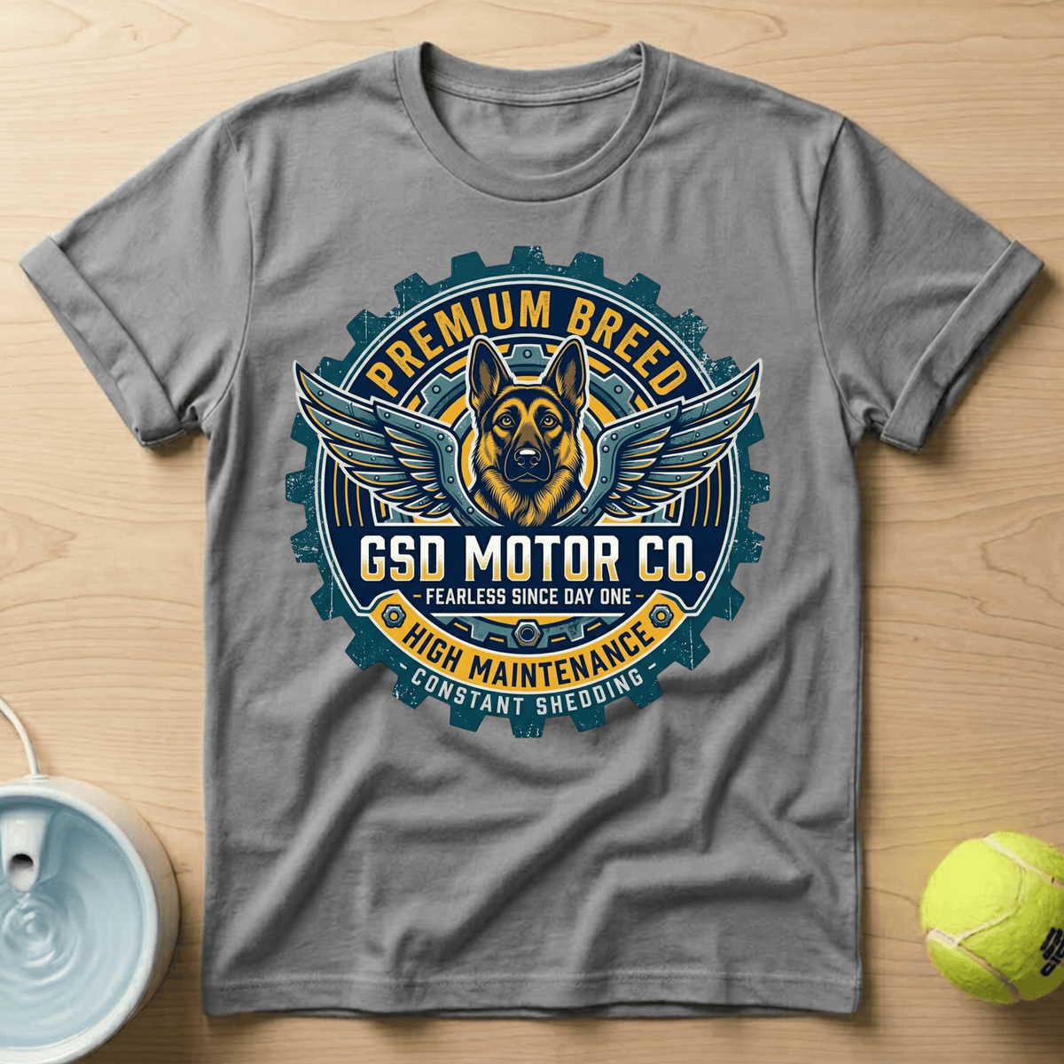 German Shepherd x GSD Motor - T-Shirt