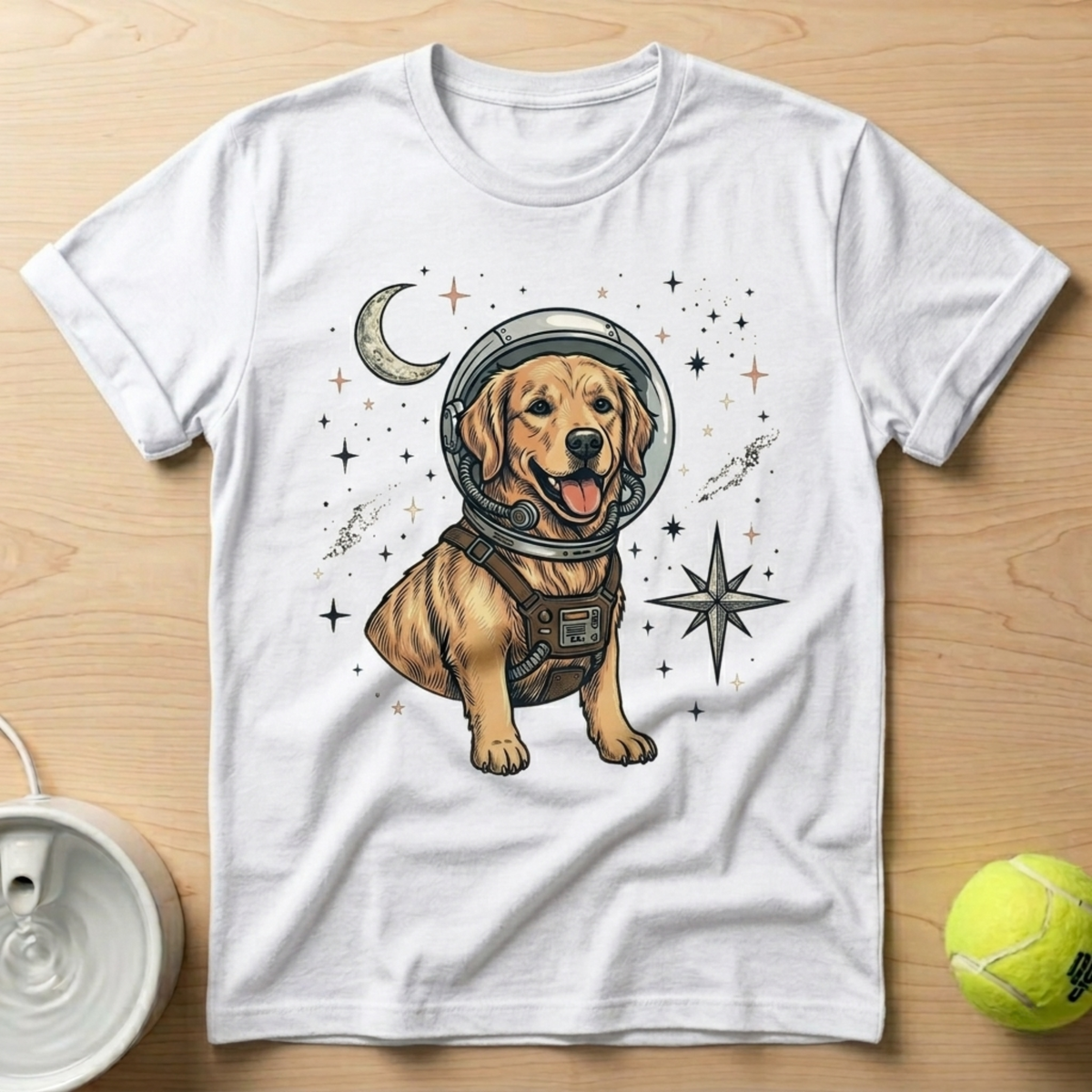 Golden Retriever x Spacedogs - T-Shirt
