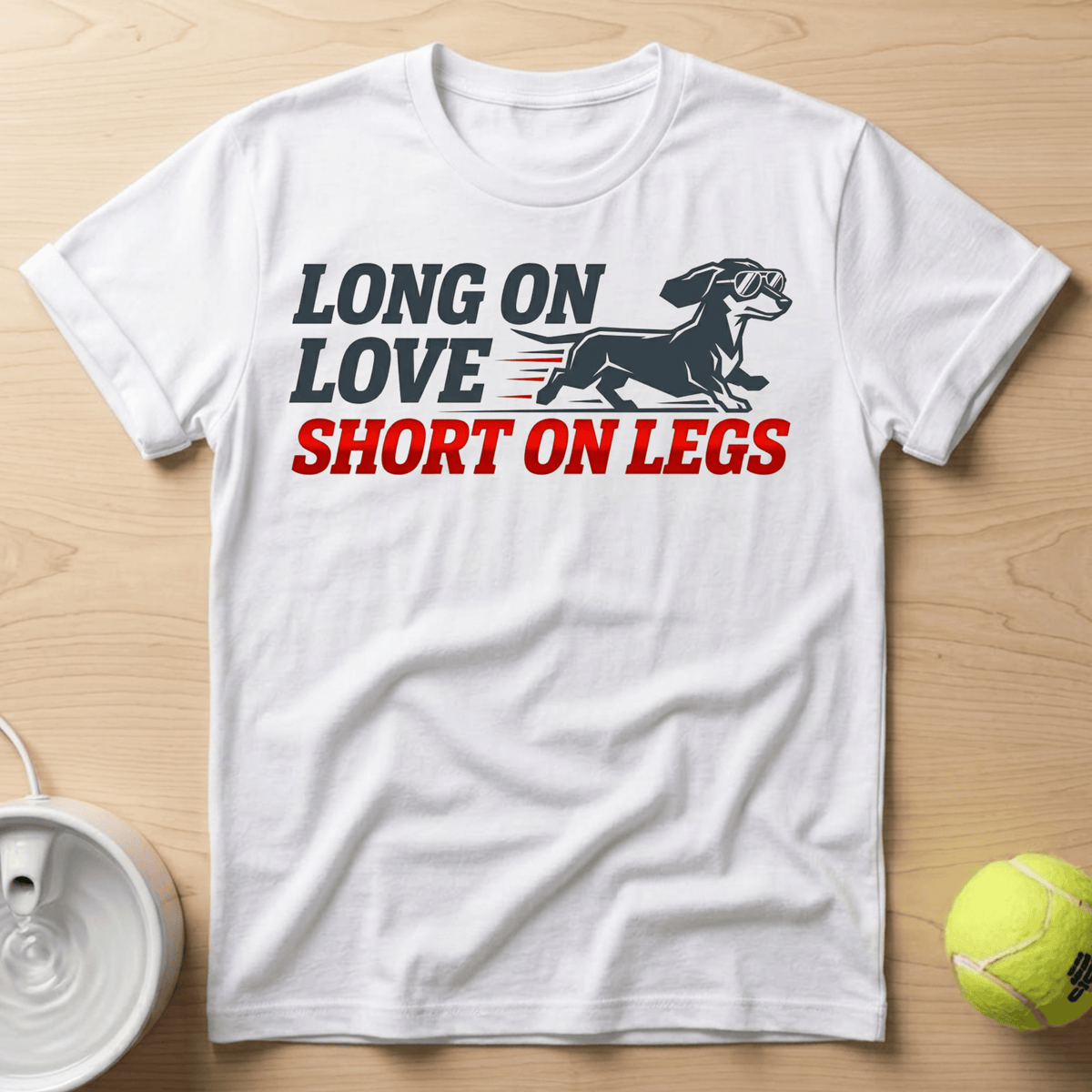 Dachshund x Long on Love, Short on Legs - T-Shirt
