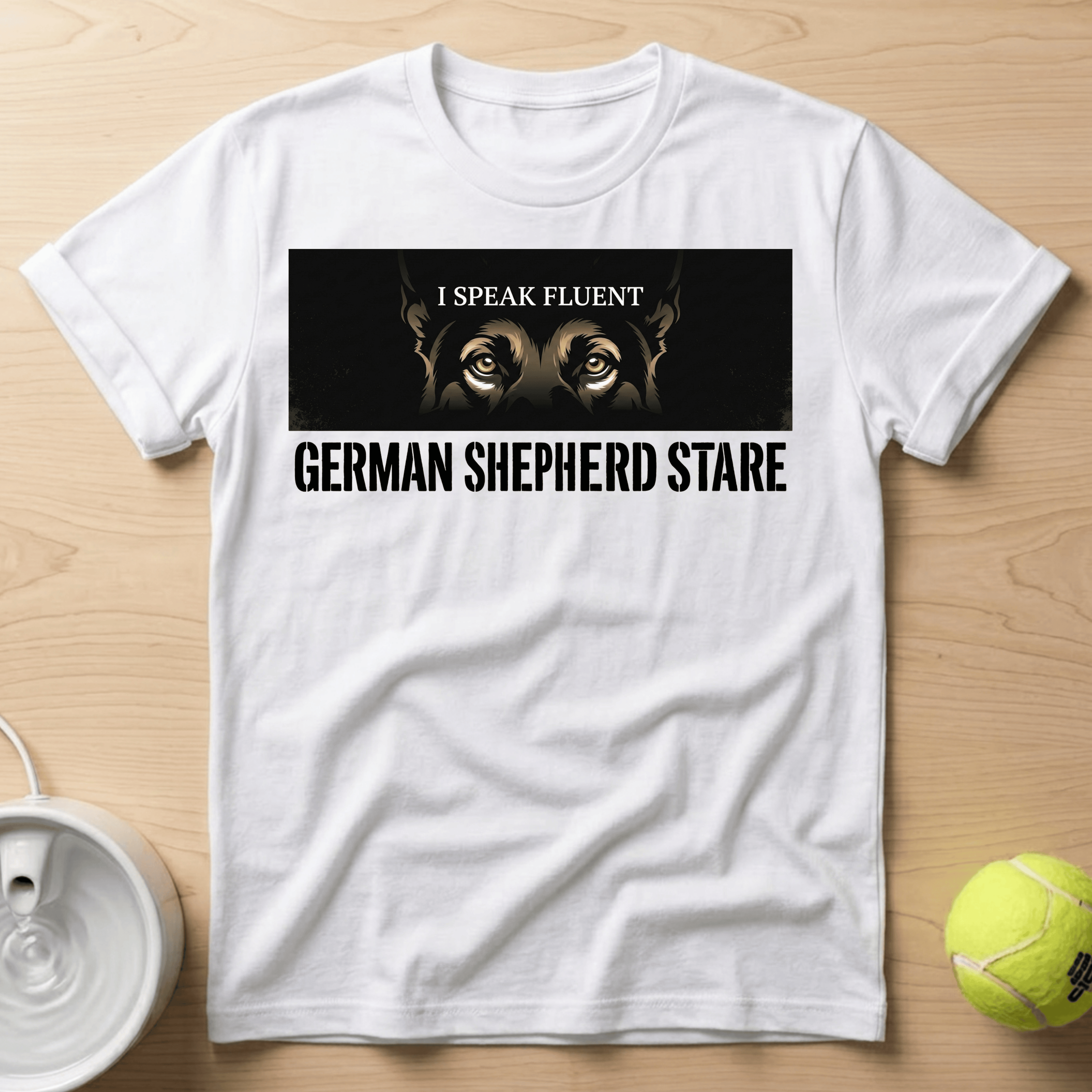 German Shepherd x I Speak Fluent - T Shirt