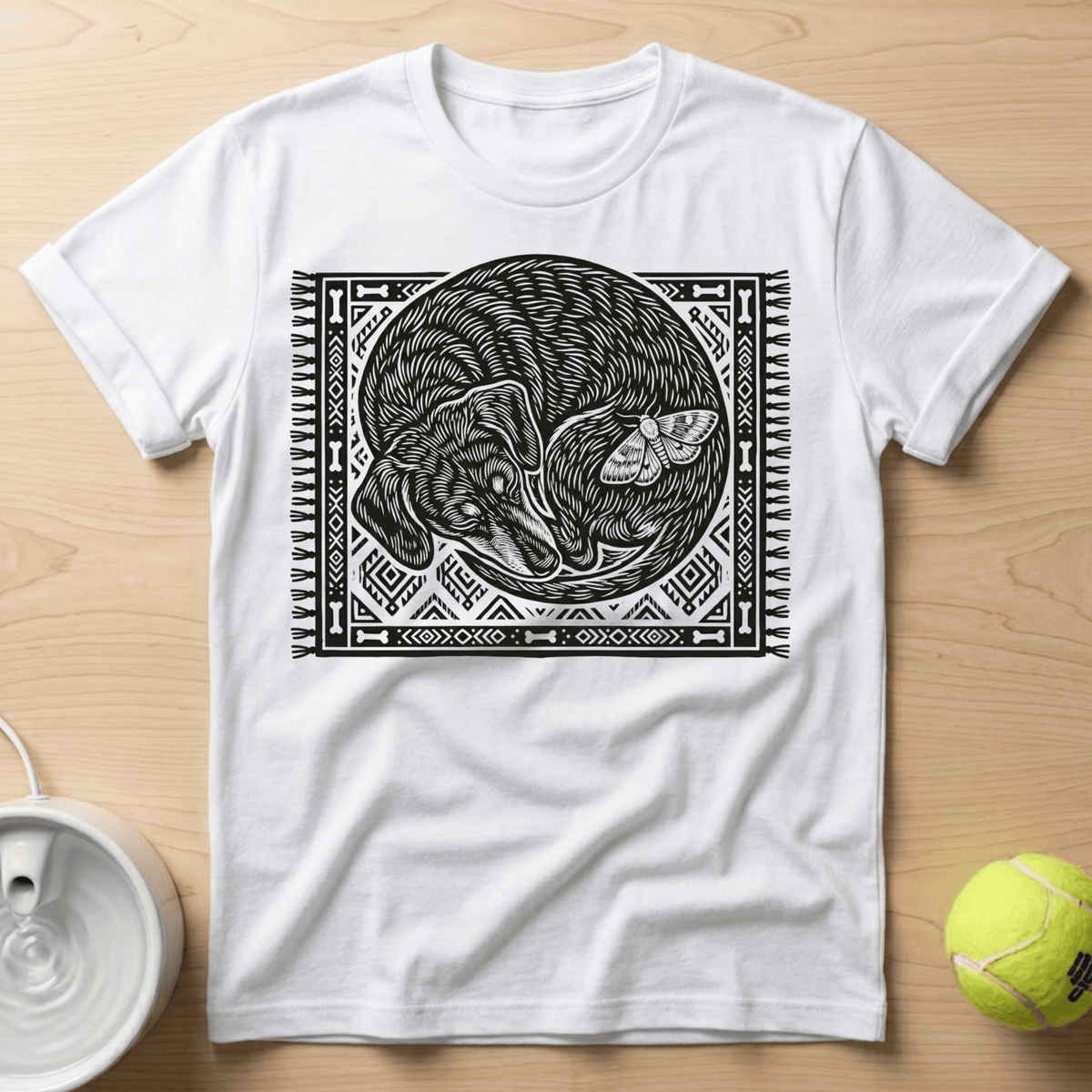 Dachshund x Linocut - T-Shirt