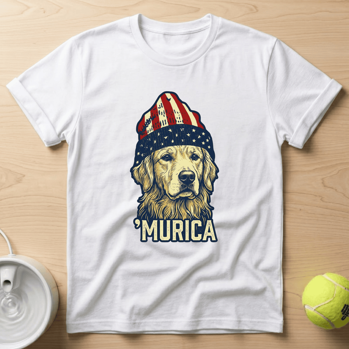 Golden Retriever x Murica - T-Shirt